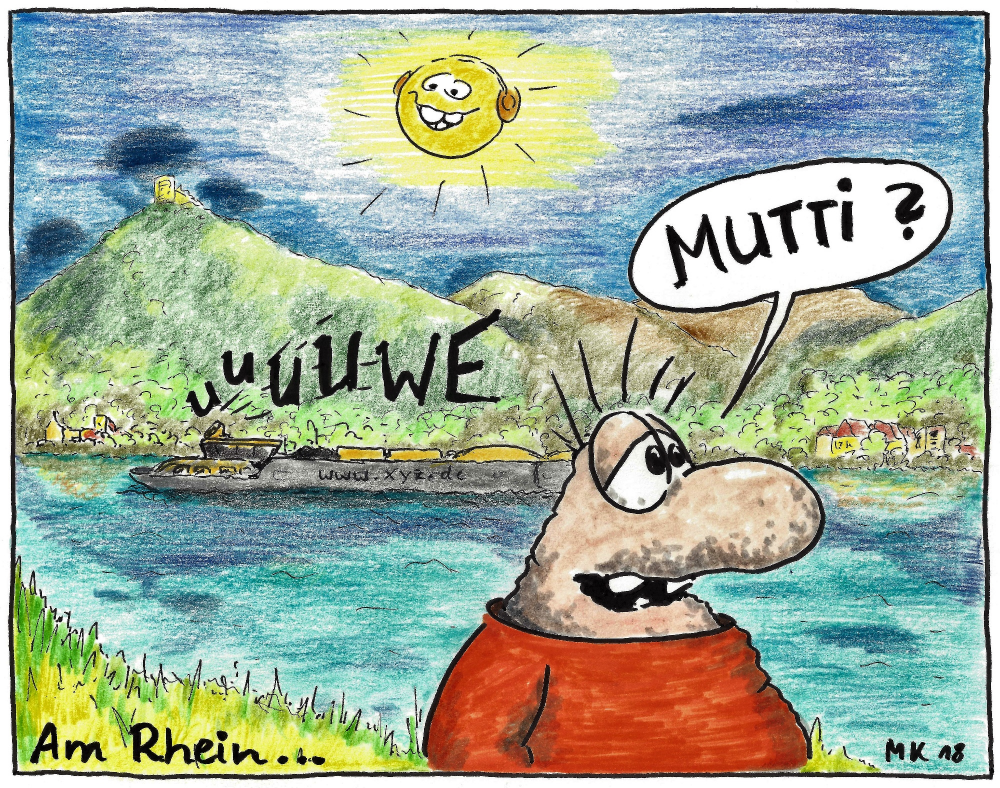 Cartoon: Am Rhein... 1