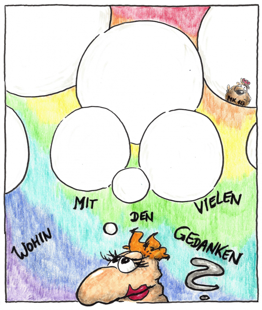 Cartoon: Gedanken 1