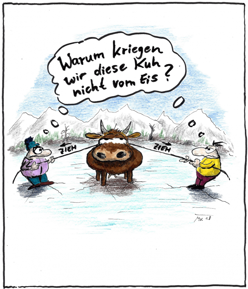 Cartoon: Kuh 1