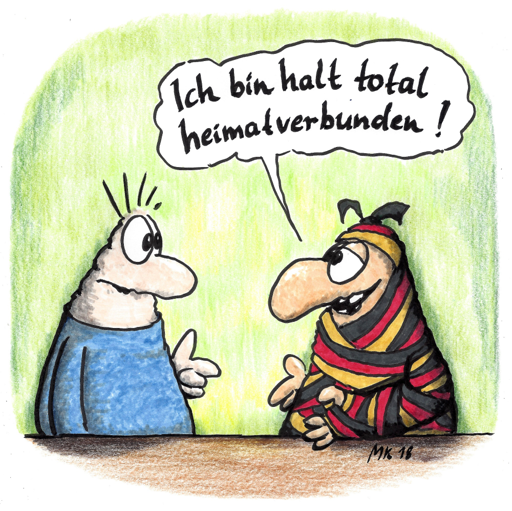 Cartoon: Heimatverbunden 1