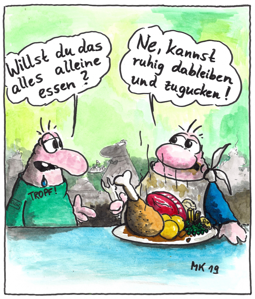Cartoon: Alleine 1