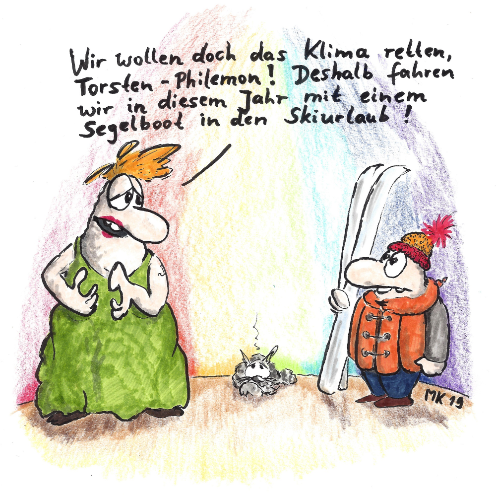 Cartoon: Klima retten 1