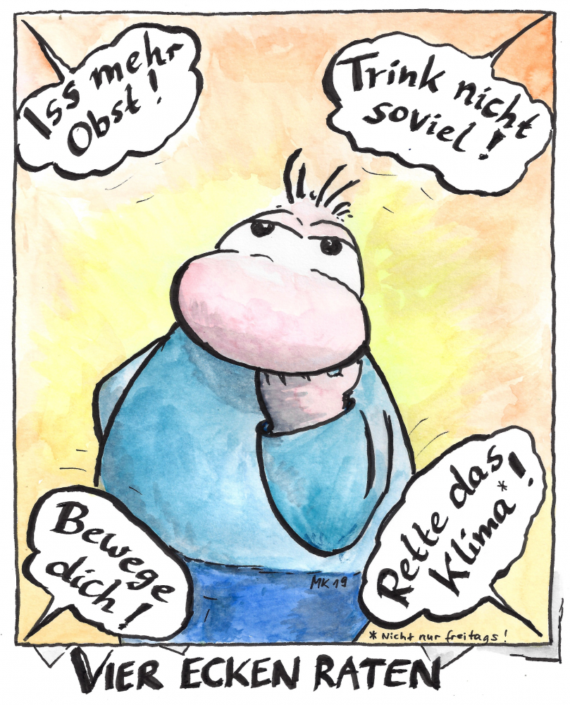 Cartoon: Vier Ecken 1