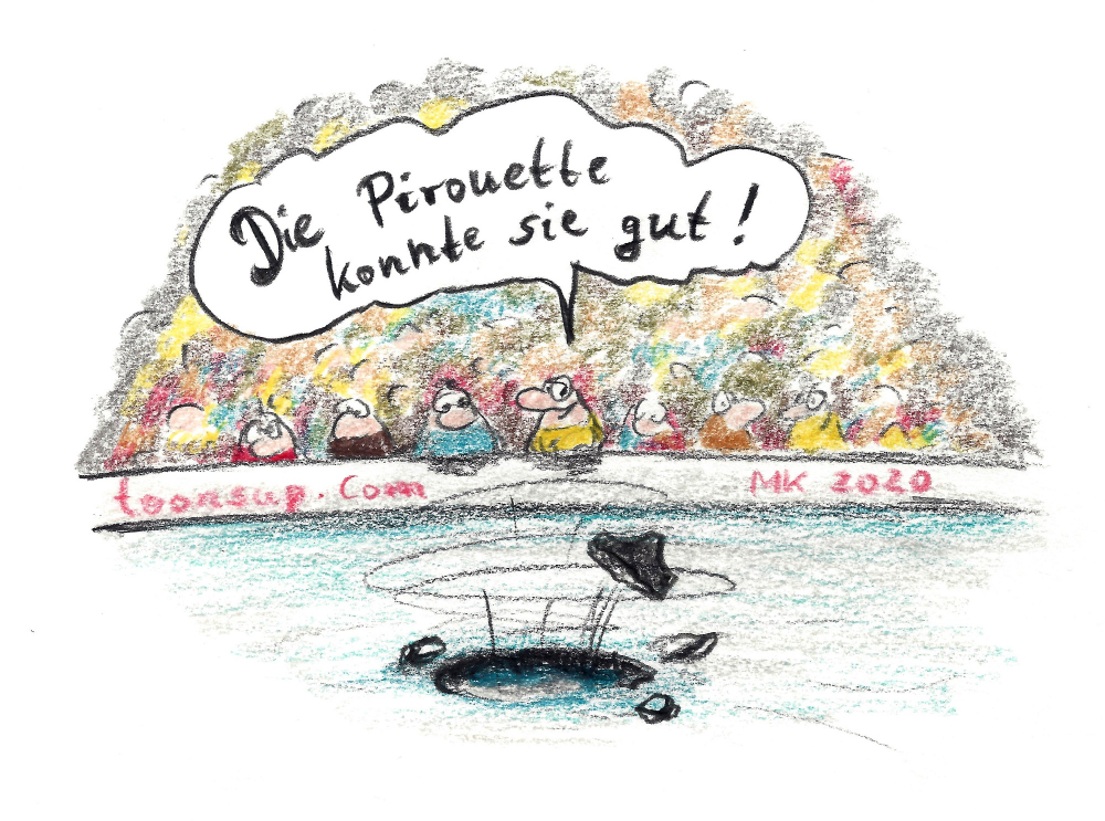 Cartoon: Pirouette 1