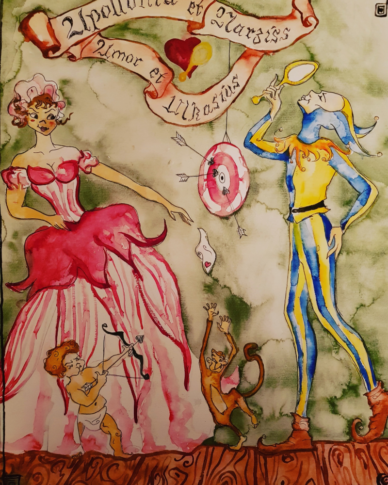 Illustration: Narciss und Appolonia 1