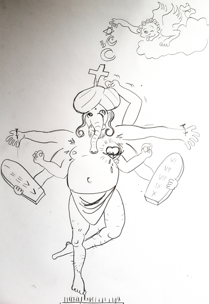Illustration: Religionssymbolik overload 1