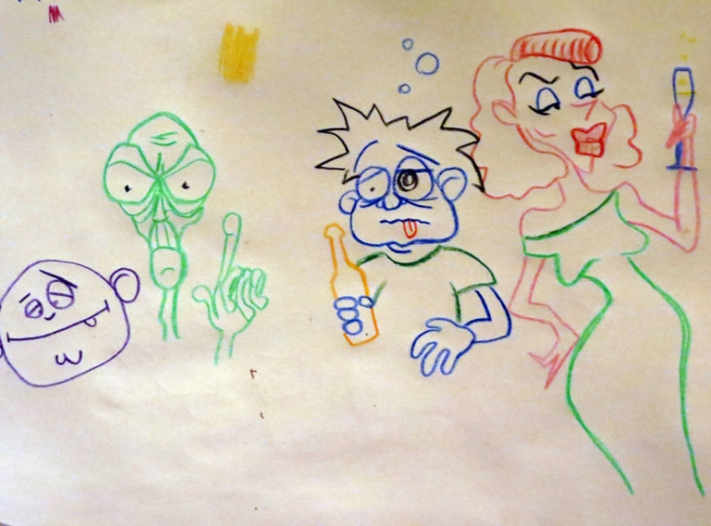 Illustration: Doodle Typen 1
