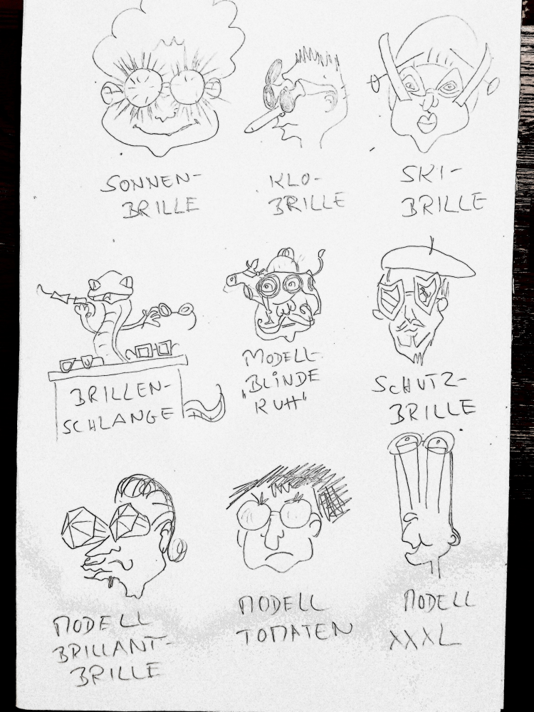 Illustration: Brillen Parade 1
