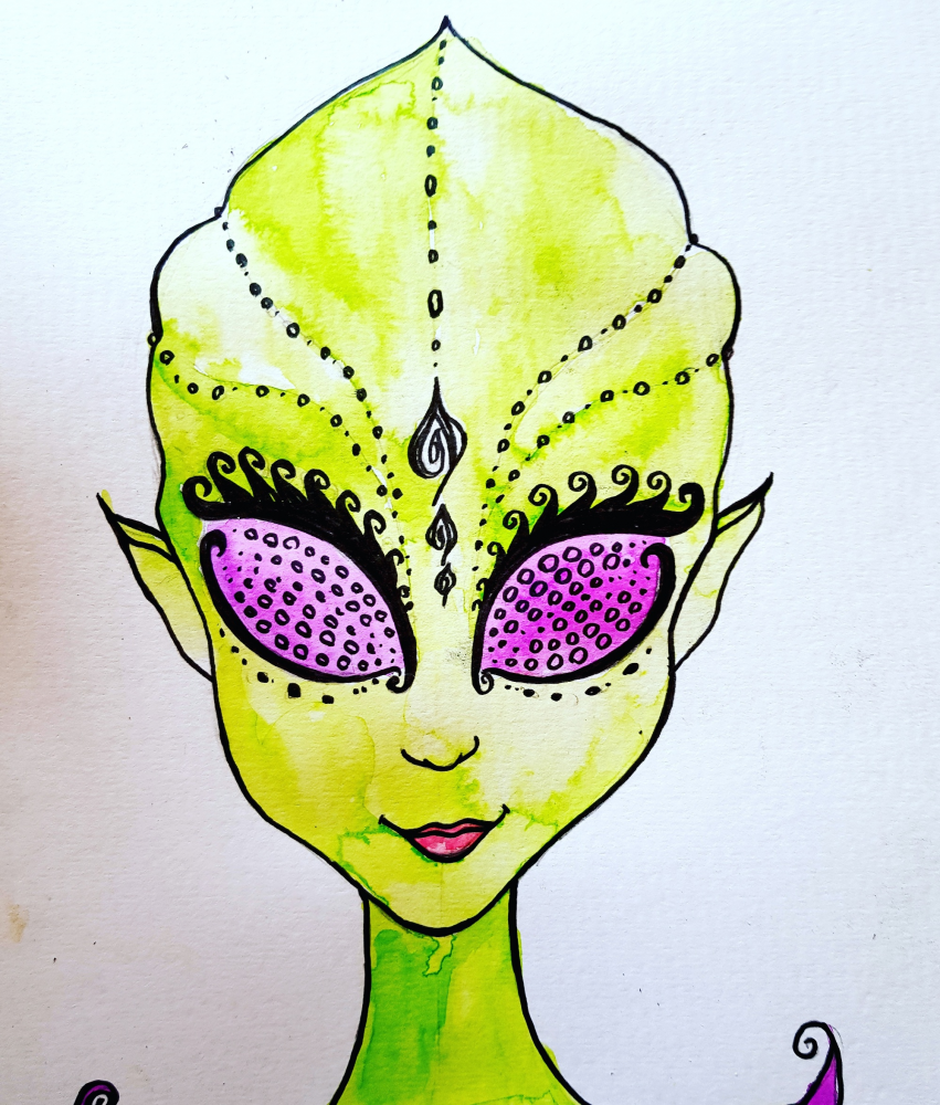 Illustration: Strange face 1