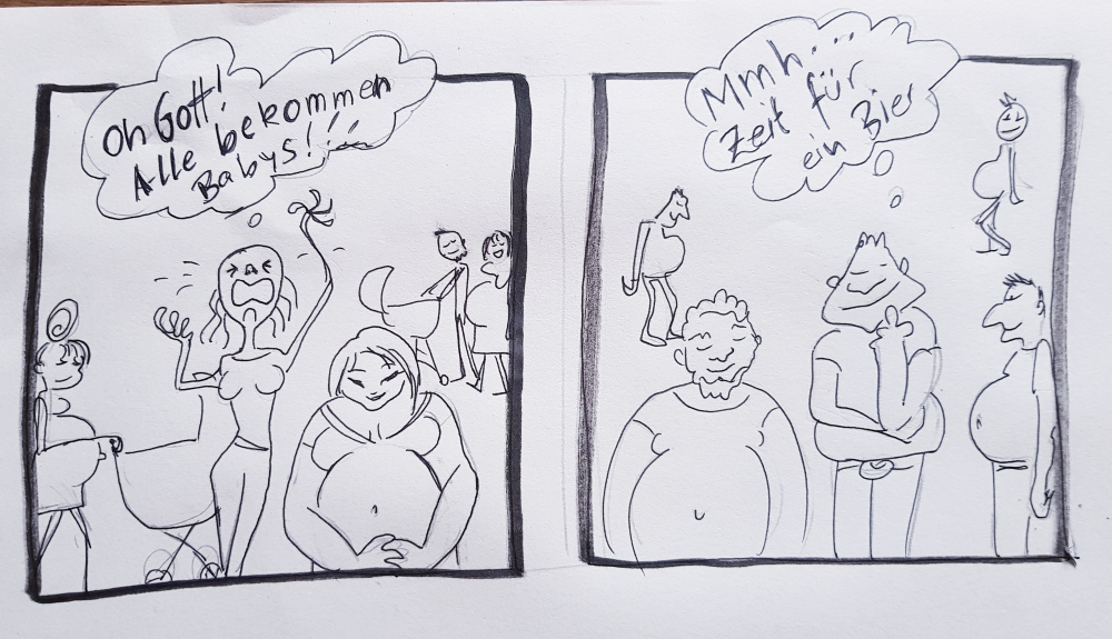 Comic: Bedeutungsschwanger 1