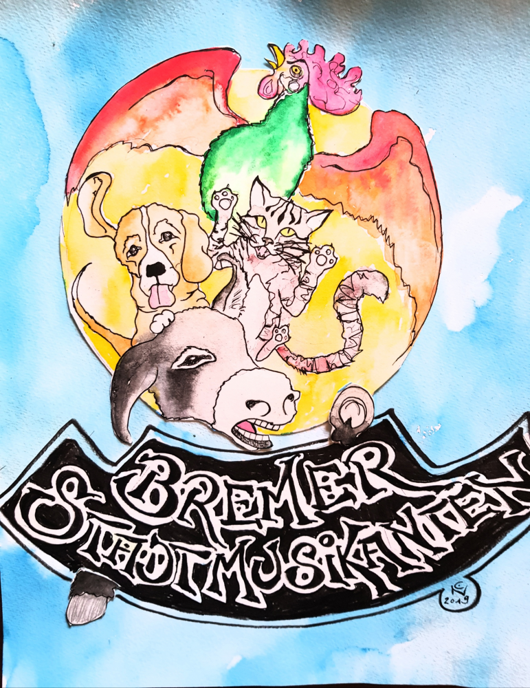 Illustration: Bremer Stadtmusikanten 1