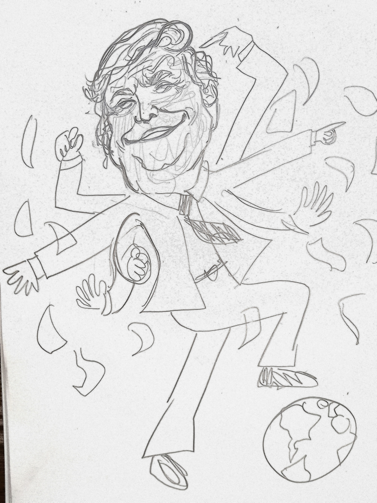 Concept Art / Character Design: Donald Trump beim spielen 1