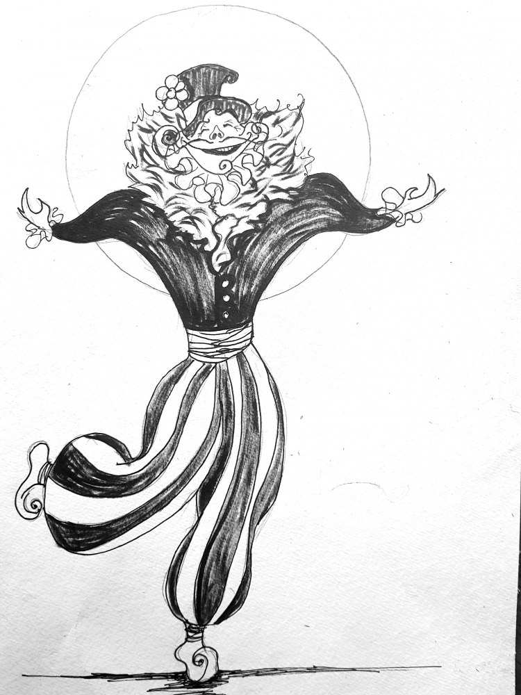 Concept Art / Character Design: Running gag man 1