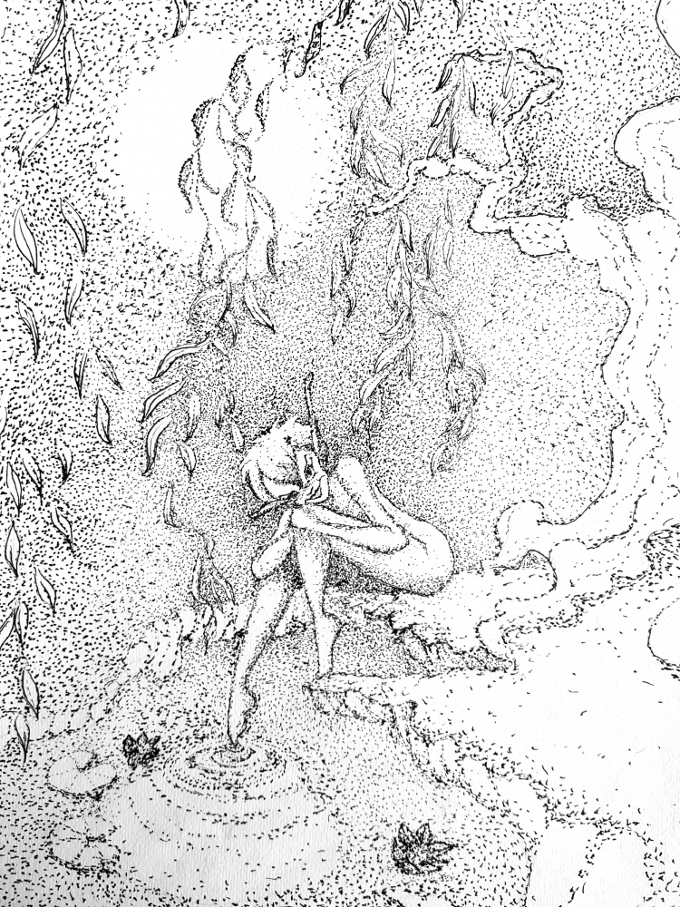Illustration: Wenn die Elfe baden geht  ... 1