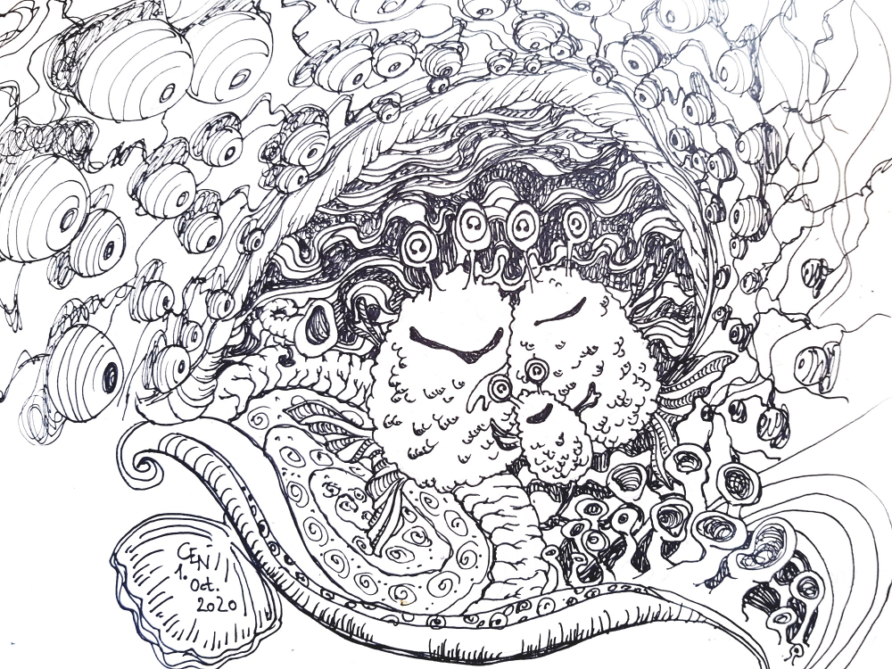 Illustration: Inktober #1 1