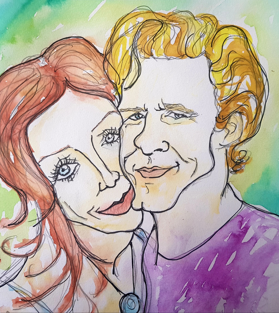 Caricature: Jochen und Steffi 1