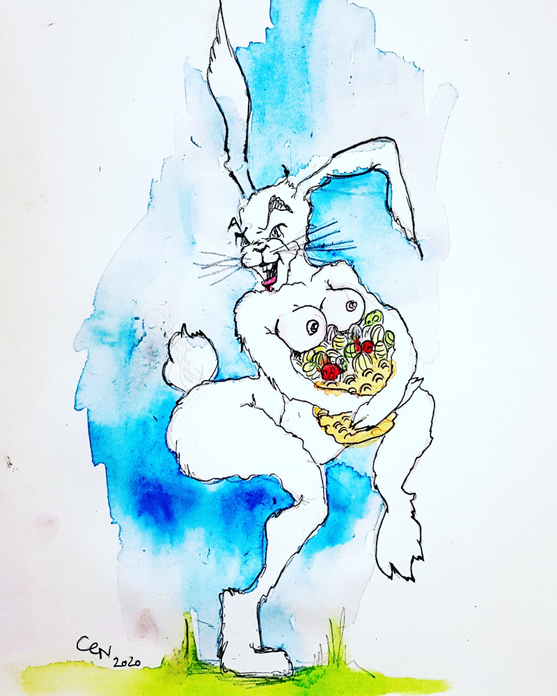 Illustration: Bunny-monster 1