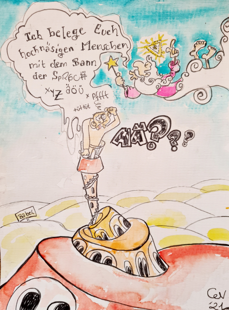 Cartoon: Gespräch mit Gott 1