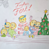 Weihnachten bei dem smileys