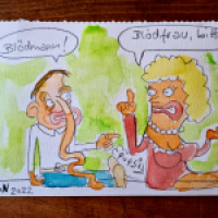 Blödes Paar