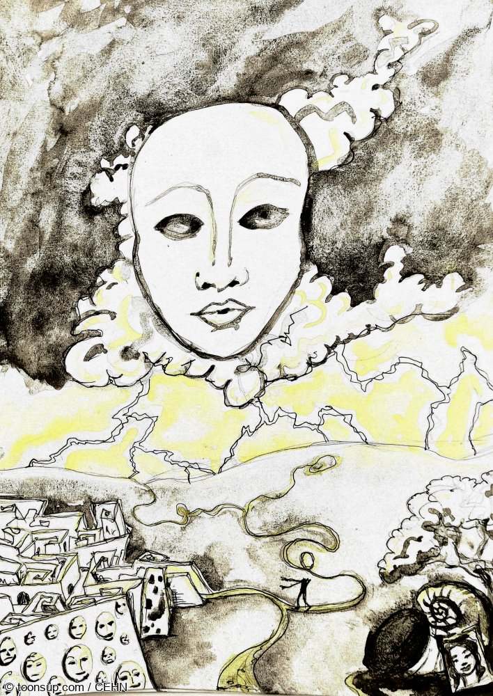 Illustration: Der Weg zu sich selbst oder " Das Gewitter " 1