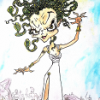 Medusa und die versteinerten Männer
