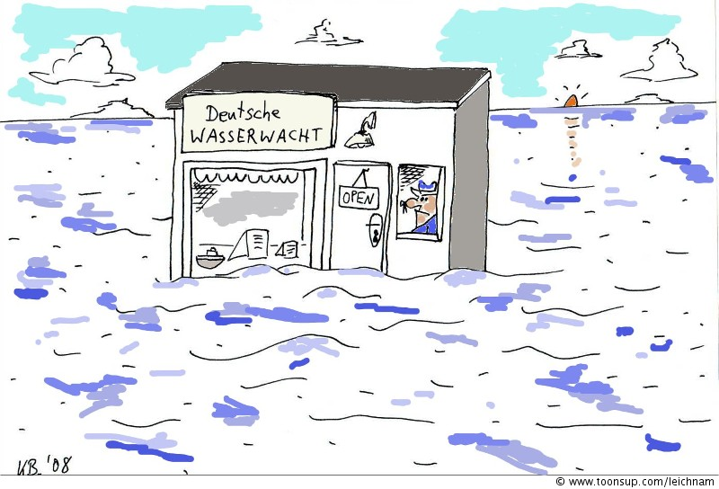 Cartoon: Wasserwacht 1