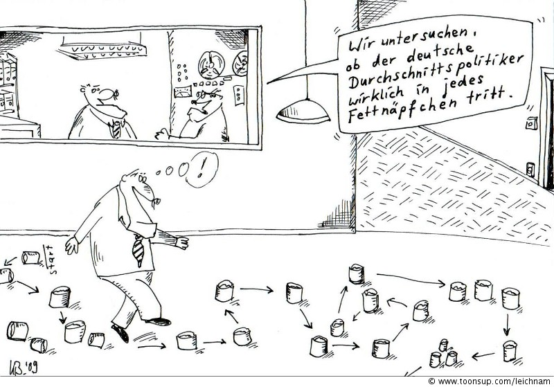 Cartoon: Fettnäpfchen 1