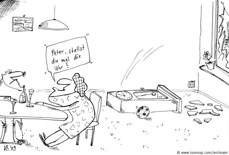 Cartoon: Uhr stellen 1