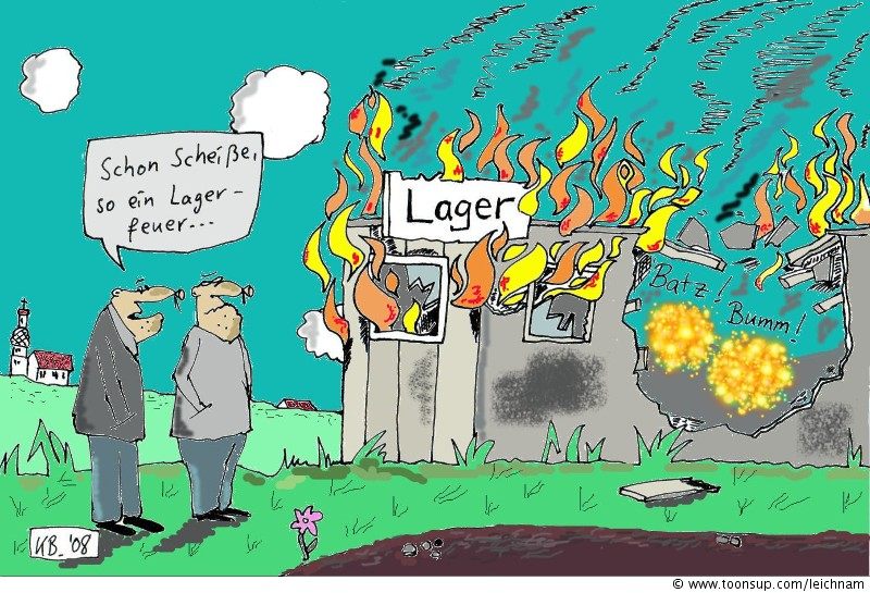 Cartoon: Lagerfeuer 1