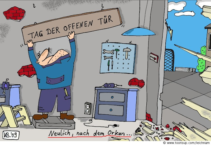 Cartoon: Orkan 1