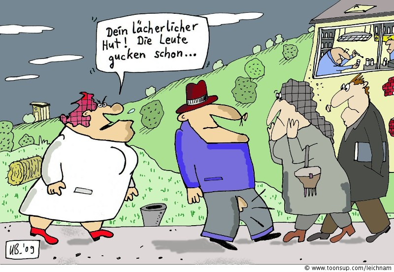 Cartoon: Lächerlicher Hut 1