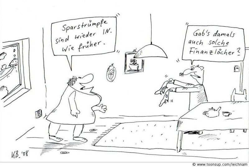 Cartoon: Sparstrümpfe 1