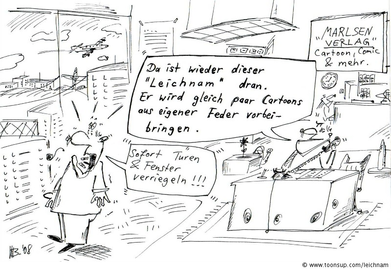 Cartoon: Beim Marlsen Verlag 1