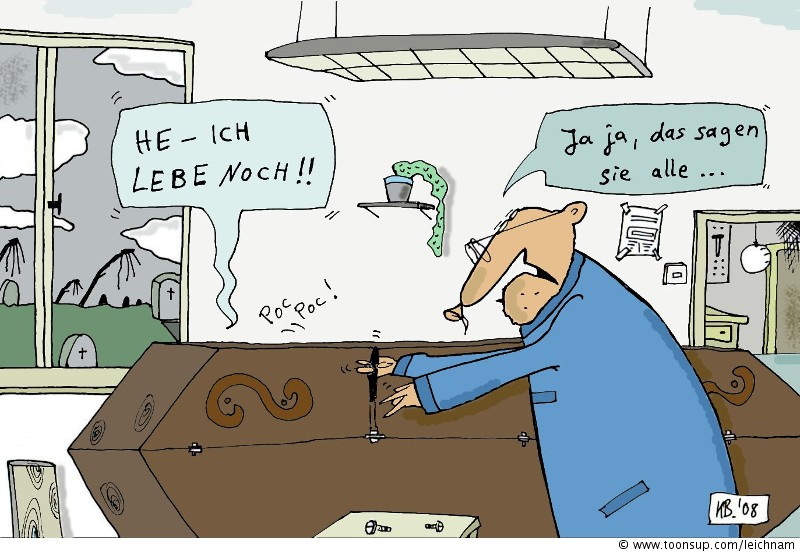Cartoon: He, ich lebe noch 1