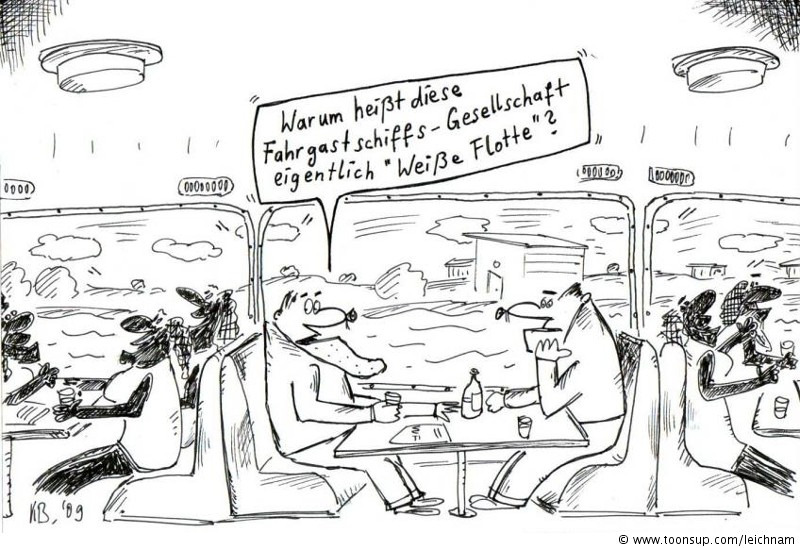 Cartoon: Weiße Flotte 1