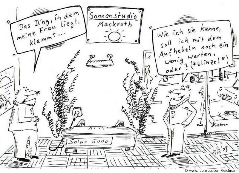 Cartoon: Sonnenstudio Mackroth 1