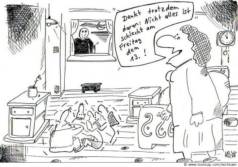 Cartoon: Freitag der 13. 1