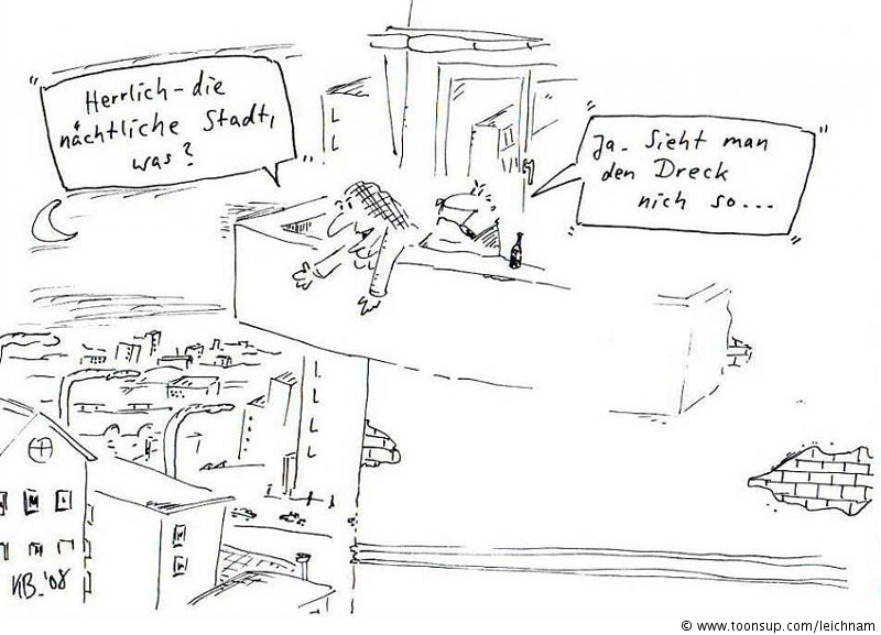Cartoon: Nächtliche Stadt 1