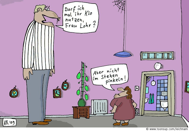 Cartoon: Pinkeln 1