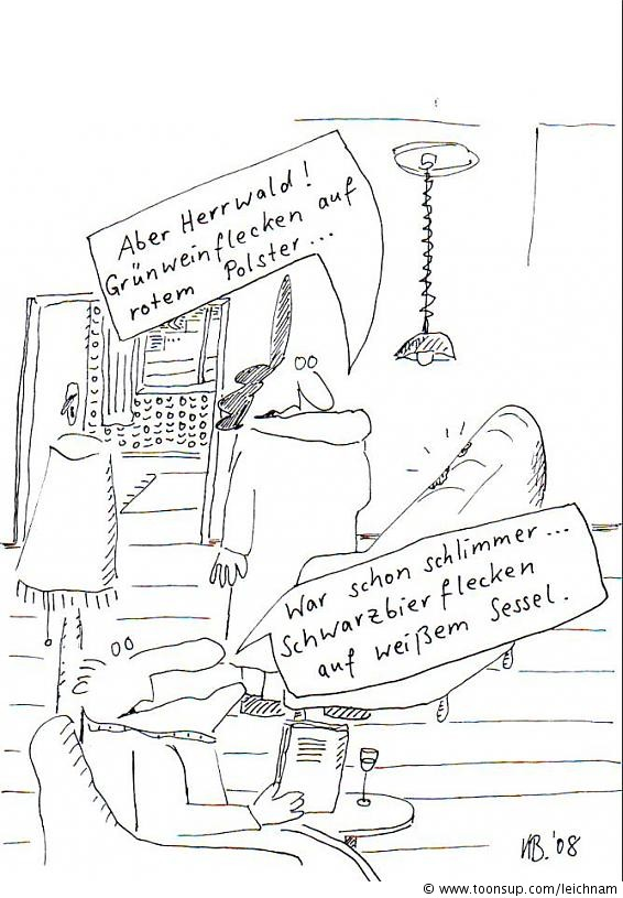 Cartoon: Grünweinflecken ... 1