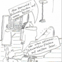 Grünweinflecken ...
