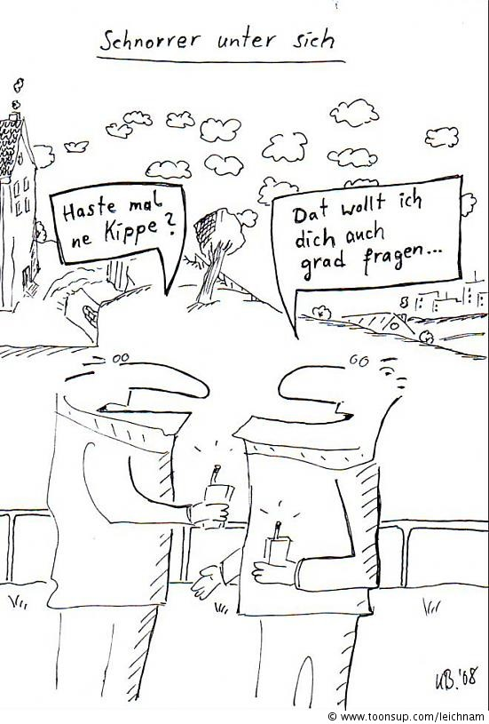 Cartoon: Schnorren 1