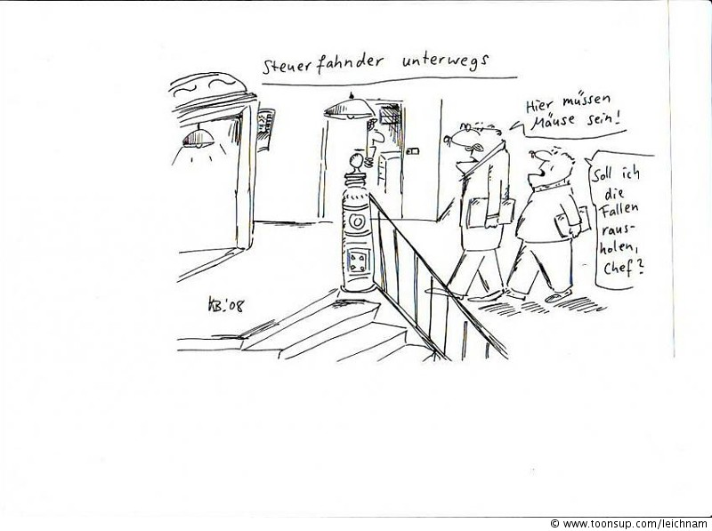 Cartoon: Steuerfahnder 1