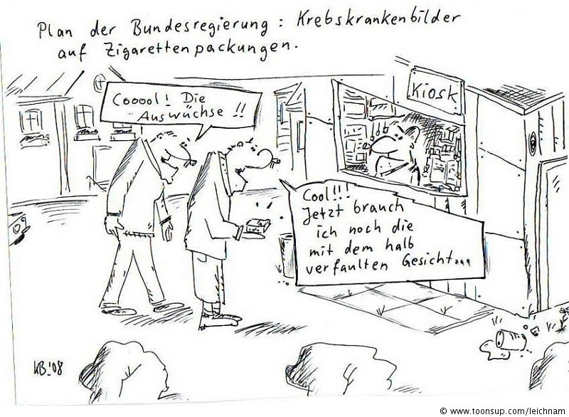 Cartoon: Jugend am Kiosk 1