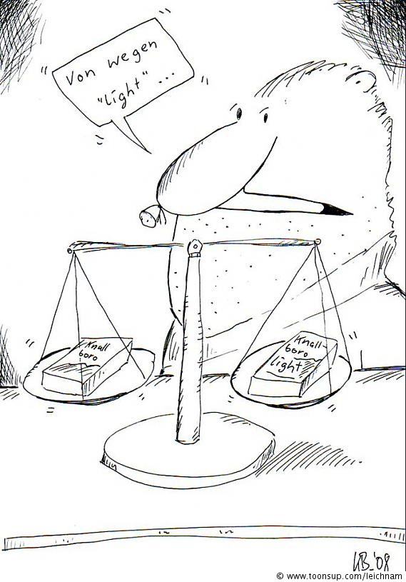 Cartoon: Von wegen 'light' ... 1