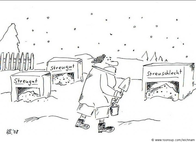 Cartoon: Streugut 1