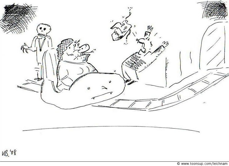 Cartoon: In der Geisterbahn 1