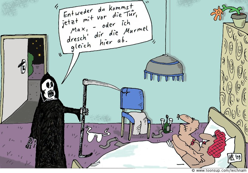 Cartoon: Schlafzimmer 1