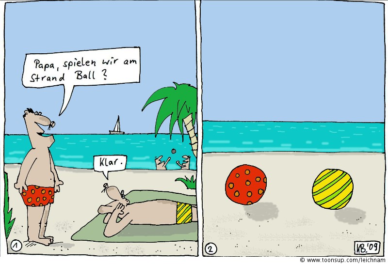 Comic: Neulich am Strand 1